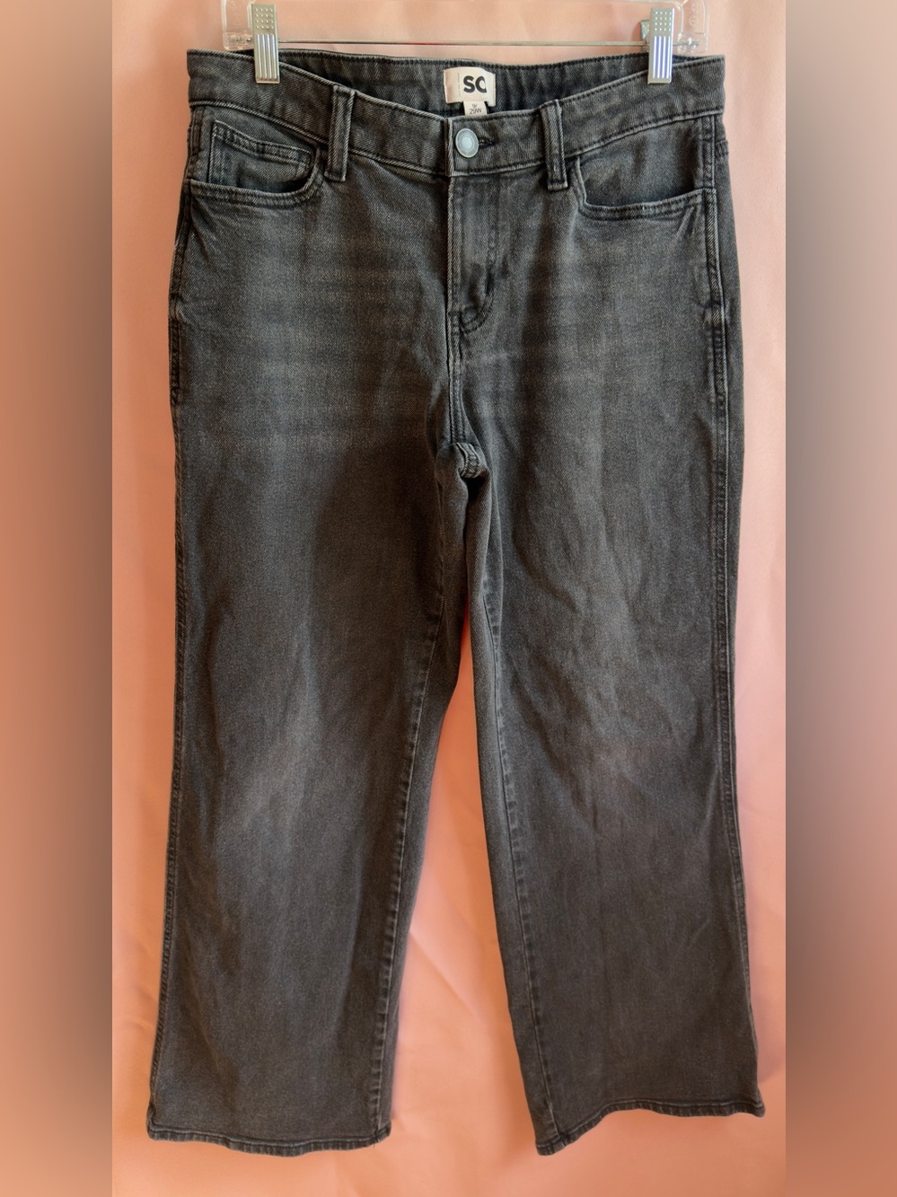 SC Black Wide-Leg Denim Jeans